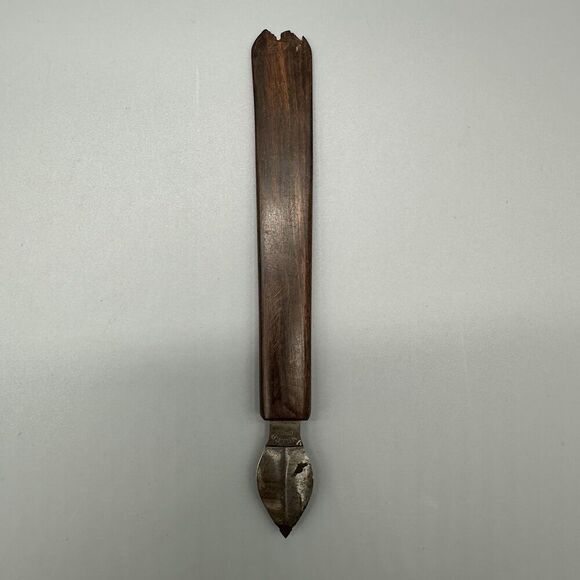 Antique Miller Bros Wood Handle Ink Scraper Blade Eraser - Picture 2 of 10